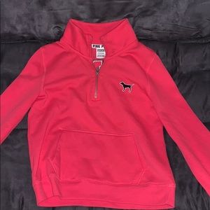 Pink zip up sweatshirt